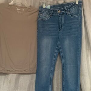 Splash Women's Classic Blue Skinny Jeans